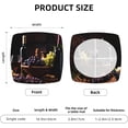 thumbnail image 3 of Set of 6 Removable Chair Seat Covers for Dining Room, Glasses Wine Grapes Stretchable Wedding Party Chair Slipcovers Cushion Protector Fresh Fruit Leaf Furniture Decor, 16.9x16.9 Inches, 3 of 6