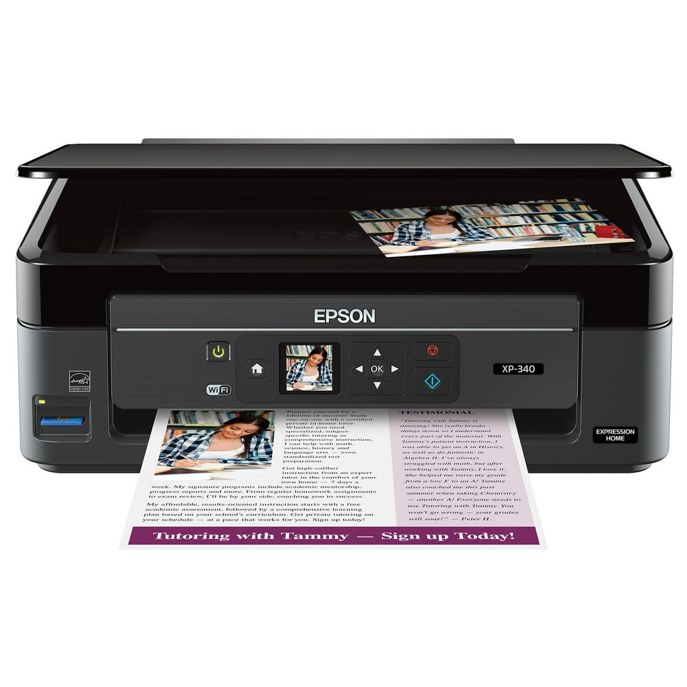 Epson Expression Home XP340 Wireless SmallInOne Printer Walmart
