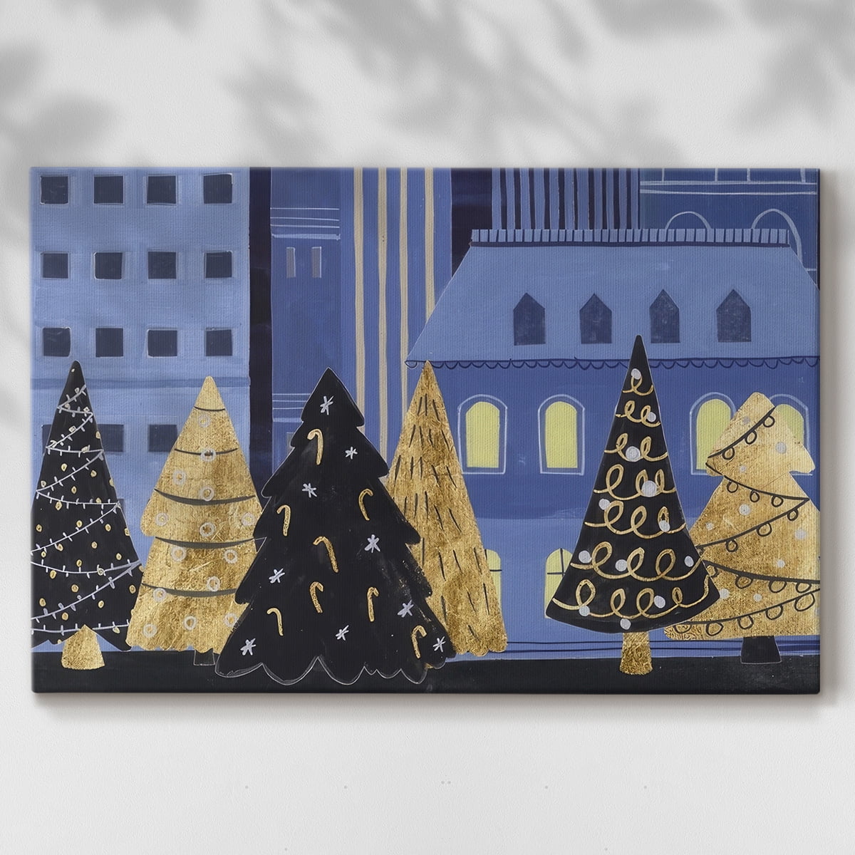 Holiday Night Collection A- Gallery Wrapped Canvas