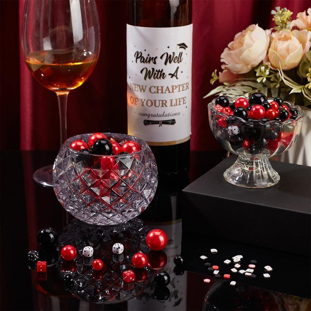 1set Vase Fillers Including Acrylic & Plastic Imitation Pearl Beads & Polymer Clay Cabochons Mixed color 4.5~20x3.5~20x0.5~20mm Hole: 1~1.5mm