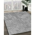 thumbnail image 3 of Ahgly Company Machine Washable Indoor Square Transitional Gray Cloud Gray Area Rugs, 6' Square, 3 of 7