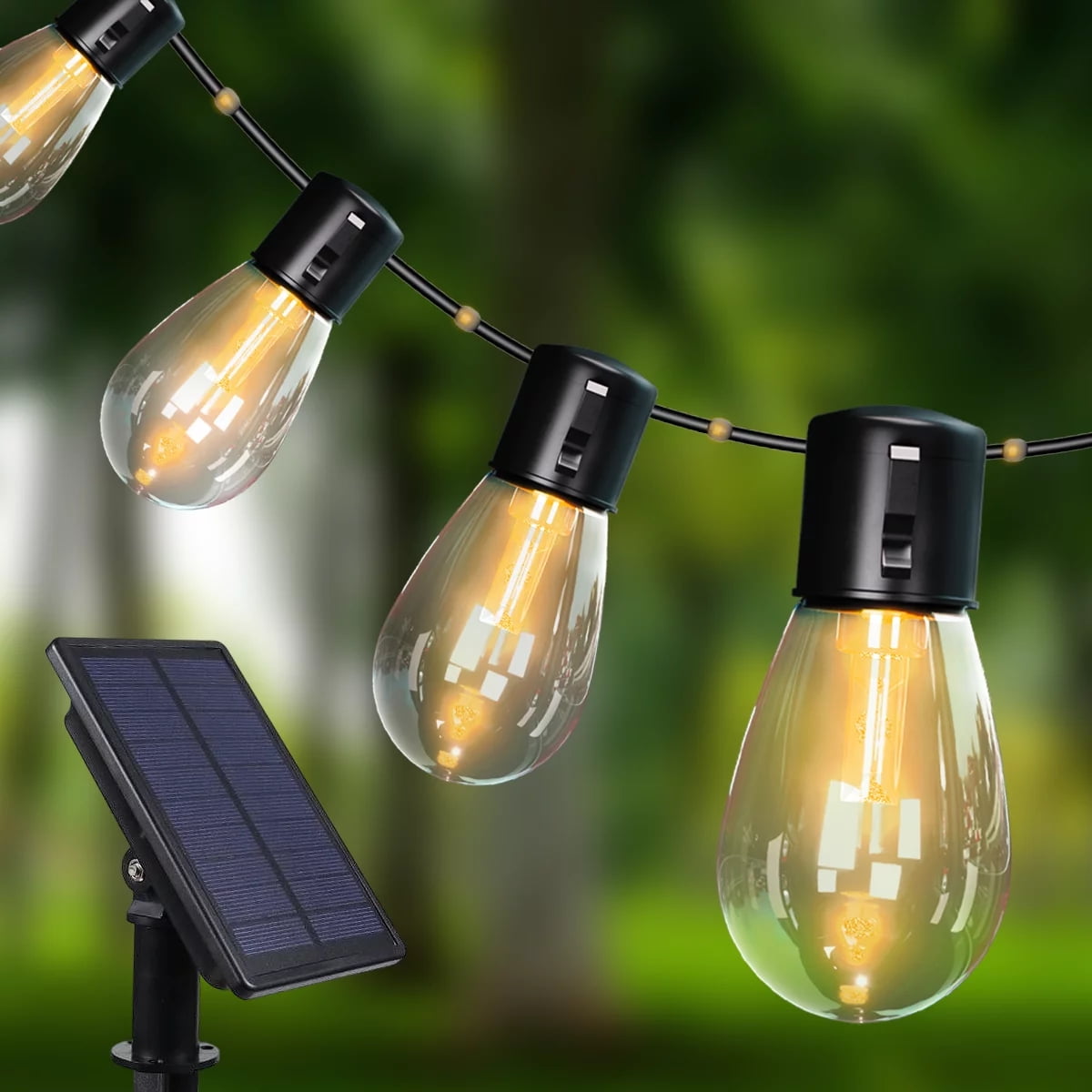 35Ft Solar String Lights Outdoor, Solar Powered Outdoor Lights with 30