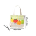 thumbnail image 3 of Vegetable Print Polyester Insulated Lunch Bag Reusable Thermal Cooler Tote For Work And Picnic, 3 of 6