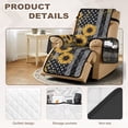 thumbnail image 5 of SCRAWLGOD 250th Anniversary Recliner Cover American Flag Sunflower Print Non Slip Recliner Chair Cover with Elastic Straps Washable Reclining Slipcover for Cats, 5 of 7