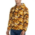 thumbnail image 3 of Wukai Desert Camouflage Print Men Hoodies Fleece Sweatshirts Long Sleeve Sweaters Pullover Fall Outfits Winter Clothes-Large, 3 of 7