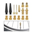 thumbnail image 4 of QualitChoice BRASS ADAPTOR PRESTA for SCHRADER BICYCLE VALVE 1 PUMP BIKE CONVERTER 24pcs set 15 pcs, 4 of 6