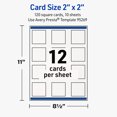 thumbnail image 6 of Avery Square Cards , 2" x 2", Textured Matte, 120 Total, 6 of 12
