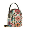 thumbnail image 7 of FORMRS Crossbody Bag for Women Shoulder Cell Phone Purse with Zipper, Colorful Flowers, 7 of 7