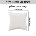 thumbnail image 6 of Unique Bargains Striped Throw Pillow Covers Pack of 2 White 18" x 18", 6 of 6