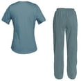 thumbnail image 2 of Women's Scrubs Set Scrub Top and Pants Scrubs Set, 2 of 3