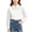 White#4, variant on Fesfesfes Girls White Button Down Shirt Long Sleeve Collared Blouse with Bow Detail, Cotton School Uniform Top for Back to School Ages 5-15 Years
