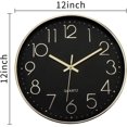 thumbnail image 2 of Wall Clock 12-inch Silent Non-ticking Wall Clock, 2 of 4