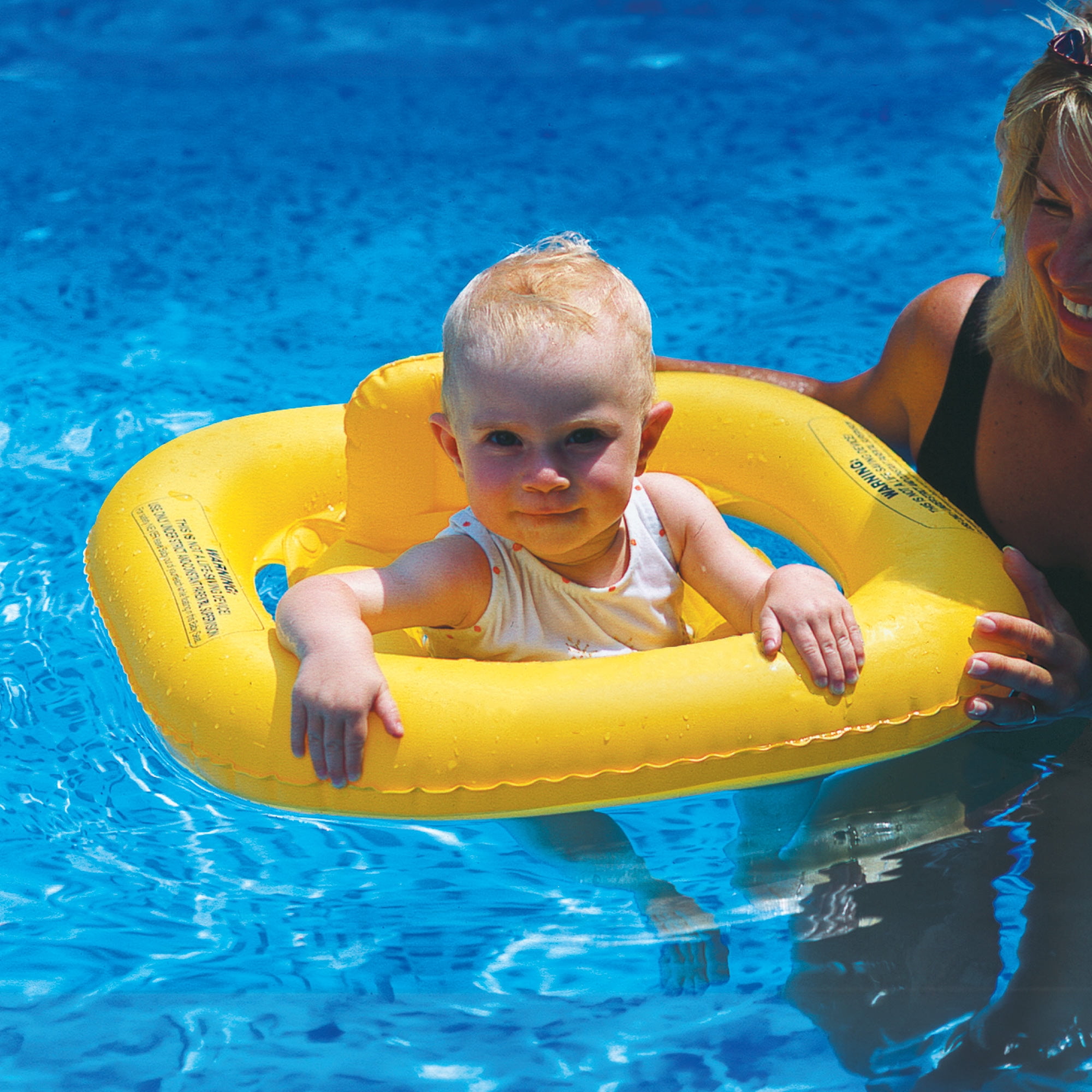 Swim Central Inflatable Buoy Baby Swimming Pool Float - 22"