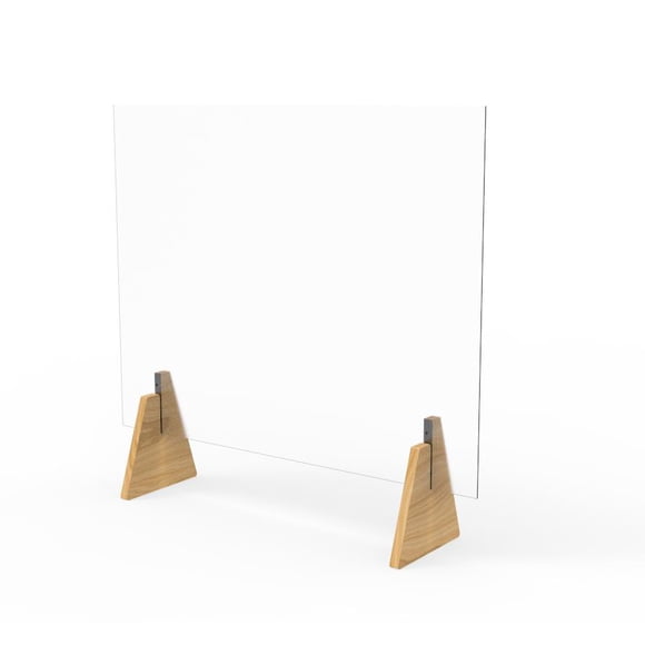 FixtureDisplays® Acrlic Plexiglass Shield Sneeze Guard 22x28" or 28X22" Landscape or Portrait Tabletop or Ceiling Mount 10080+10076