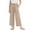 Khaki, variant on Bovxnpu Girls Summer Wide Leg Pants Solid Wide Leg Girls Summer Fashion Casual Comfortable Pants