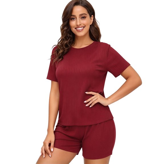 Women's short-sleeved short pants home set - Comfortable and casual, can be worn outside