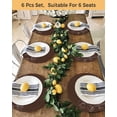 thumbnail image 4 of 13 Inch Round Placemats Set of 6, Brown Flowers Non Slip Heat Insulation PP Table Mats, Pastoral Abstract Floral Minimalist Art Washable Place Mats for Kitchen Dining Party Table Decor, 4 of 7