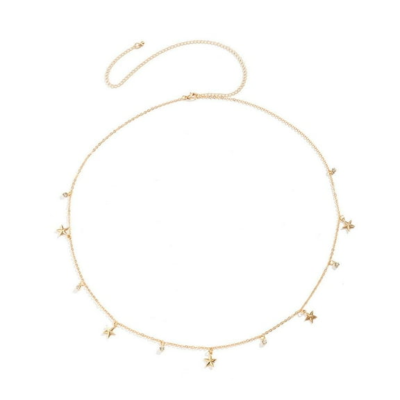 QHUDLV Metal Decorative Waist Chain Belt