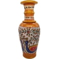 thumbnail image 2 of India Meets India Handicraft Flower Vase with Antique Mughal Design Decorative Home, Offices, Best Gifting, Made by Awarded Indian Artisan, 2 of 5
