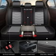 thumbnail image 7 of AOMSAZTO Car Seat Covers Full Set Fit for Subaru Legacy 1995-2024 2025 Faux Leather Seat Covers Water Resistant Seat Protectors Luxury Auto Interior ( 5 Seats, Black&Grey), 7 of 7