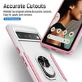 thumbnail image 4 of Dteck for Google Pixel 9 PRo / 9 Case with Stand Ring Kickstand Military Grade Fit for Magnetic Car Mount Anti-Scratch Shockproof Case, White, 4 of 7
