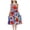 E020-Red, variant on Girls Spring Summer Floral Sleeveless Dress Round Neck Soft Cinched Waist Casual Cute Sundress for 2-11 Years