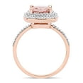 thumbnail image 4 of Everly Women's Morganite and Diamond 14k Rose Gold Ring, 4 of 7