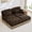 Brown, variant on Noble House Carola Leopard Print Chenille 2-Seater Sofa, Modular Sectional Couch with Tassel Trim, Beige