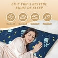 thumbnail image 4 of Easygdp Space Dinosaur Long Body Pillowcase - Super Soft Microfiber Body Pillow Case - Envelope Closure, Cool, Anti-Fading- 20x54 in, 4 of 8