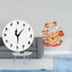 thumbnail image 2 of Reloj de pared con diseño de gato bailarina, silencioso, sin tictac, decorativo, colgante, para niños, oficina, dormitorio, cocina, decoración del, 2 of 8