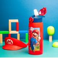 thumbnail image 3 of Zak Designs Mario Movie 25 ounce Reusable Plastic Water Bottle with Straw, Mario, 3 of 8