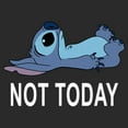thumbnail image 2 of Junior's Lilo & Stitch Not Today Lay Down Sweatshirt Charcoal Medium, 2 of 2
