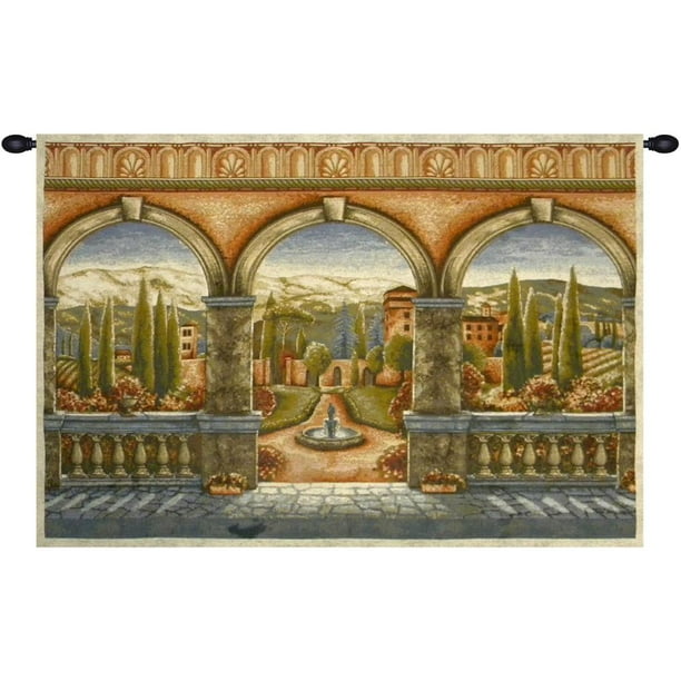 Tuscan Arches Belgian Wall Hanging B H 34 X W 52 Wall Tapestry Walmart Com Walmart Com