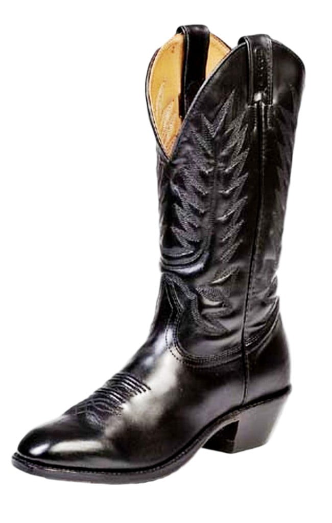 Boulet Western Boots Mens Cowboy Leather Torino Black Calf 8063 ...
