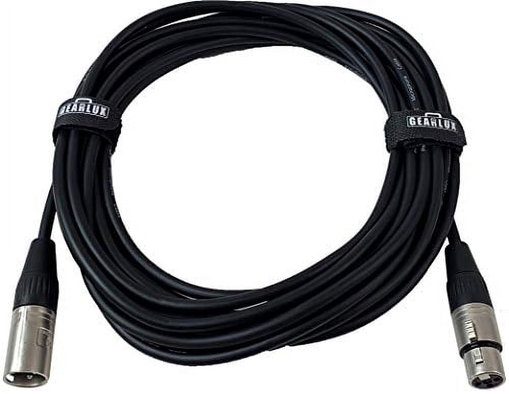 Gearlux XLR Microphone Cable Male to Female 10 Ft Fully Balanced Premium Mic Cable - 3 Pack