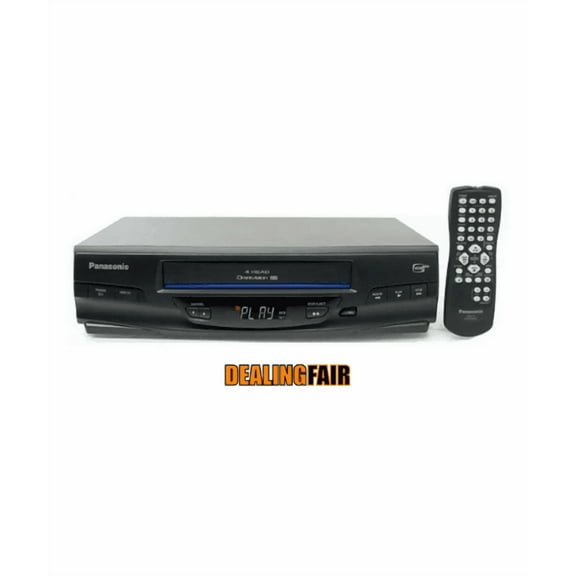 Panasonic PV-V4020 VCR Player w/ Original Remote, Manual, A/V Cables & HDMI Converter