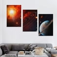thumbnail image 4 of Nawypu Solar system planets Canvas Wall Art Print, Outer Space Artwork 12''x16''X3 Panels, 4 of 4