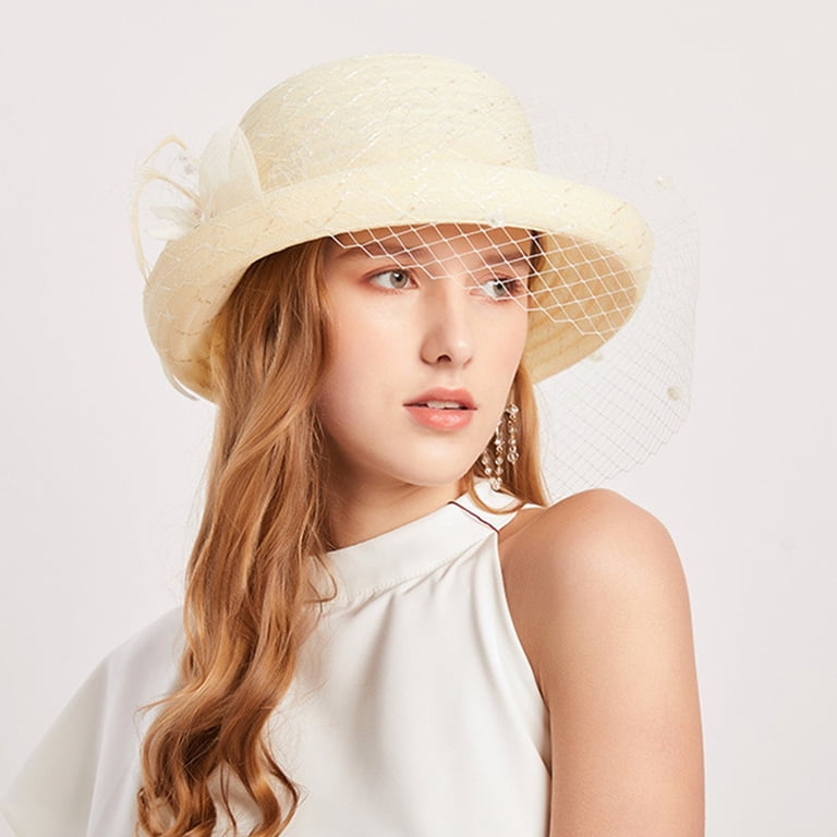 Holzkary 2025 Kentucky Derby Hats for Women- Organza Church 