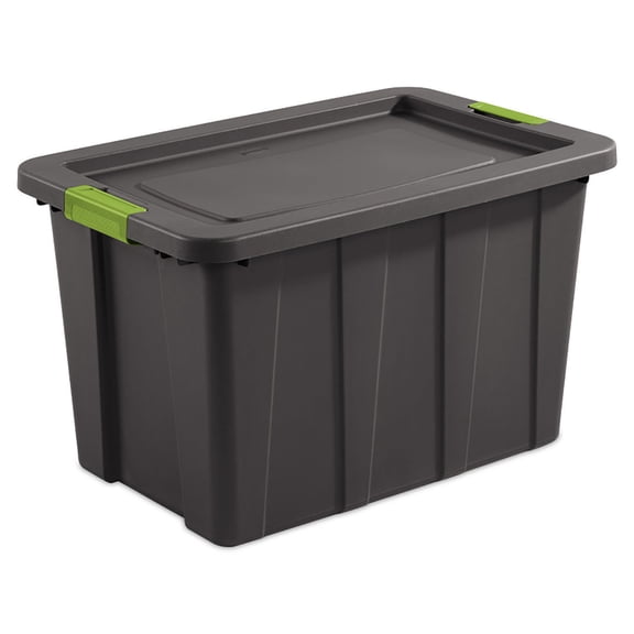 Sterilite Tuff1 Latching 30 Gallon Plastic Storage Tote Container & Lid