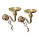 thumbnail image 4 of Elegante portavelas de pared de hierro, juego de candelabros de estilo vintage Oro, 4 of 9
