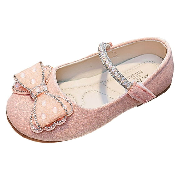 Akiihool Girls Ballet Flats Big Kids Girl's Ballerina Flat Dress Ballet Flat Shoes(Toddler/Little Kid/Big Kid) (Red,15)