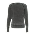 thumbnail image 3 of J. America Women's Zen Fleece Raglan Sweatshirt 8927 - Dark Smoke/ Dark Smoke Size M, 3 of 3