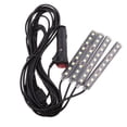 thumbnail image 1 of Kit de 4 tiras de luces LED de 9 ambientes/iluminación debajo del tablero para coche y SUV Blanco, 1 of 8