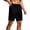 Black, variant on HOOMEUMY Men Mesh Active Shorts Drying Elastic Drawstring Waist Zipper Side Pockets Contrast Waistband Loose Knee Length Breathable Jogging Training Gym Running Daily Workout Shorts Outdoor Wear