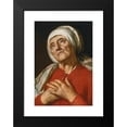 thumbnail image 2 of Follower of Abraham Bloemaert 18x24 Black Modern Framed Museum Art Print Titled - Portrait of a Woman Praying, 2 of 5