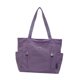 thumbnail image 2 of Bolso Tote Ligero de Lona, ​​bolso de Hombro, Bolso de Mano de Gran Capacidad con Bolsillo Exterior, Asas Y Correa de Hombro con Cremallera, Multifunc Violeta, 2 of 7