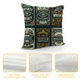 thumbnail image 4 of JRXY Throw Pillow Covers Whiskey Vintage Border Western Frame Retro Font Antique Beer Banner Sign Victorian Baroque for Living Room Bedroom Sofa White, 4 of 5
