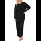 thumbnail image 1 of Conjunto de Dos Piezas de Otoño para Mujer, Jersey de Larga, Pantalones Anchos, Conjunto Informal A Juego, Ropa de Moda. Negro XL, 1 of 5