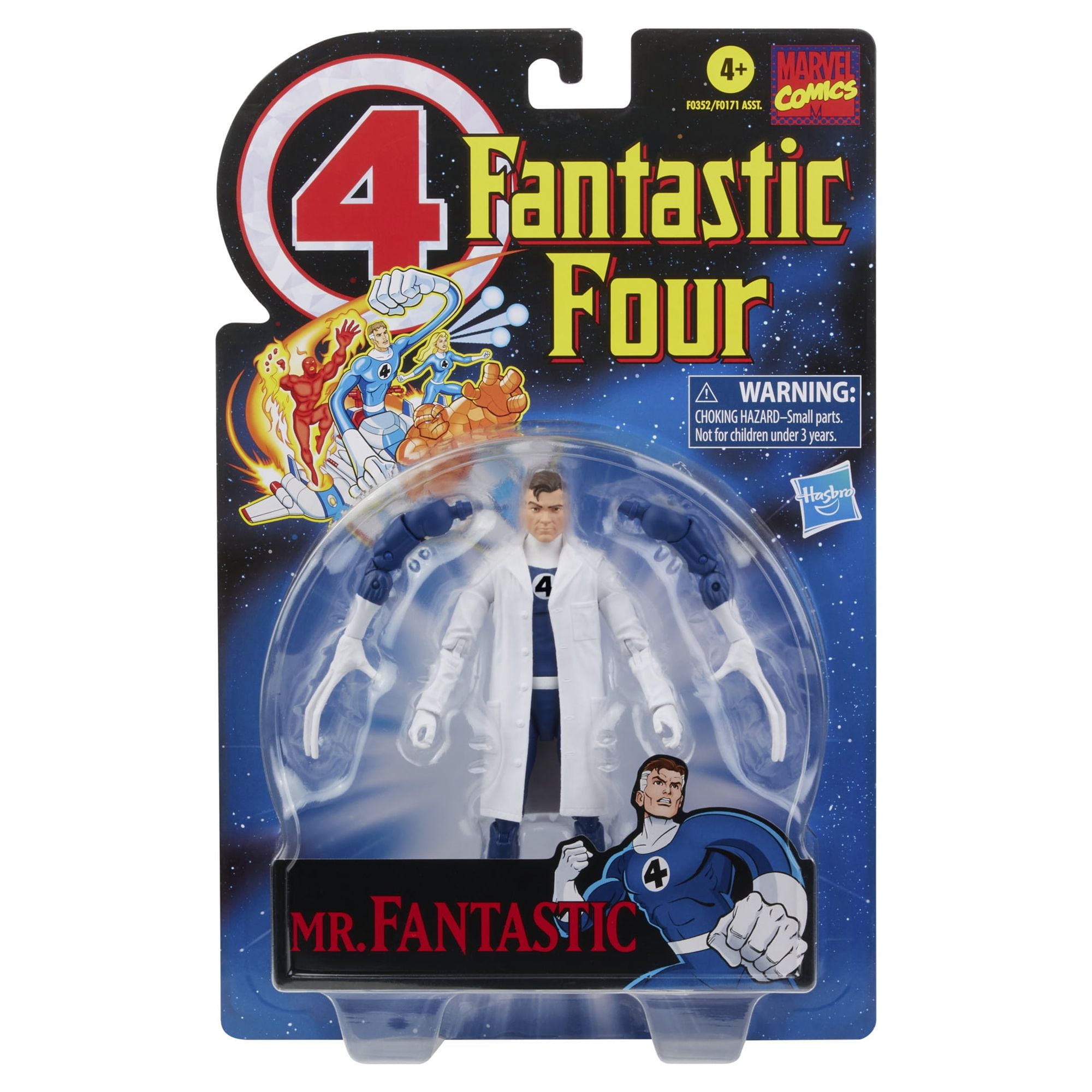 Hasbro Marvel Legends Series Retro Fantastic Four Mr. Fantastic Action Figure