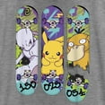 thumbnail image 2 of Women's Pokemon Mewtwo, Pikachu, and Psyduck Skateboard Decks Racerback Tank Top Gray Heather Medium, 2 of 4
